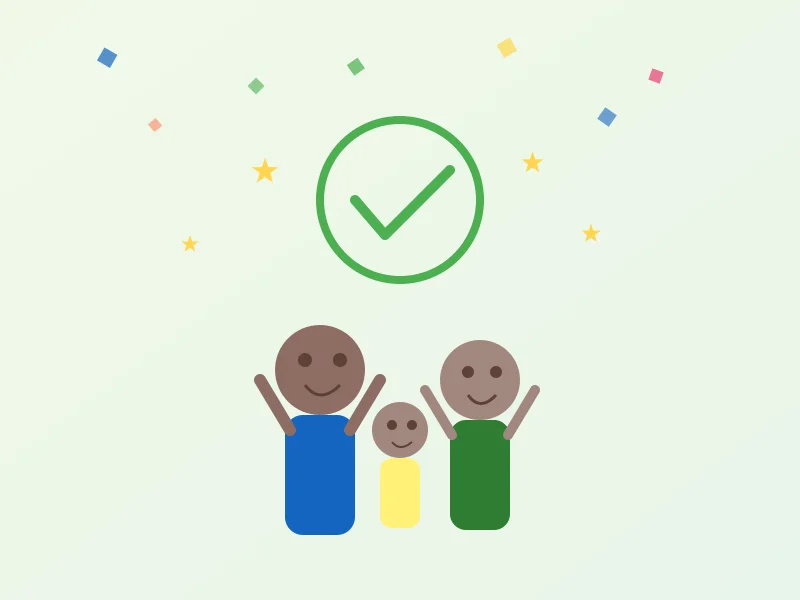 Happy family celebrating loan approval with Lendly Loan