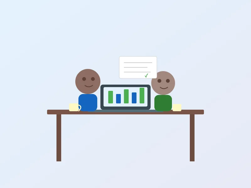 A couple planning their finances together using Lendly Loan